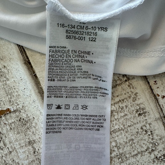 Hurley Long Sleeve Rash Guard Swim Top White - Picture 8 of 8